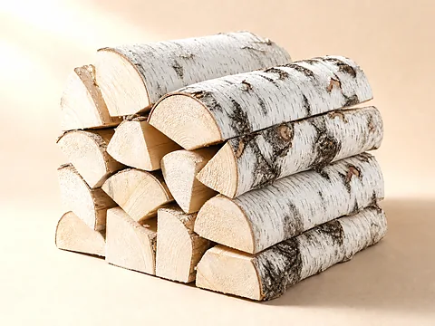 Декоративные дрова для интерьера — общий вид партии